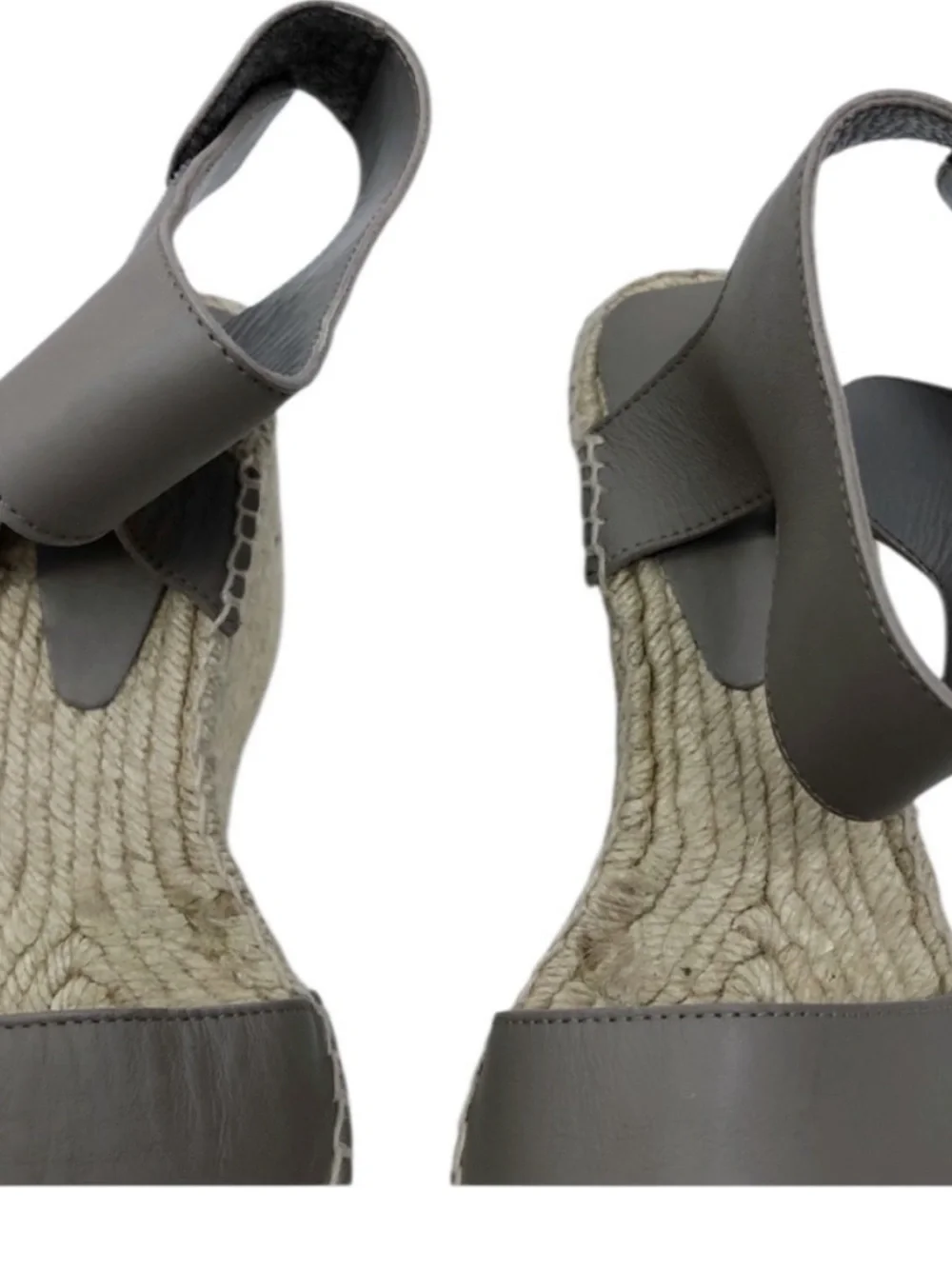VINCE Sophie Leather Wedge Espadrille Sandals